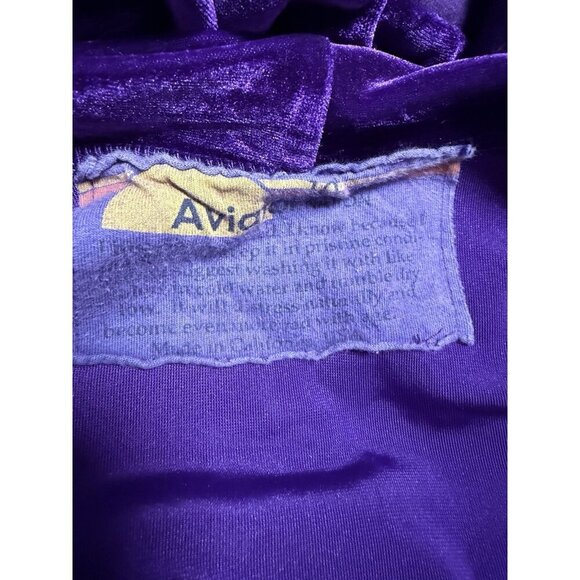 Aviator Nation Purple Velvet Zip Up Jacket Iconic Chic Glam Girlie SZ 10 - Picture 7 of 8